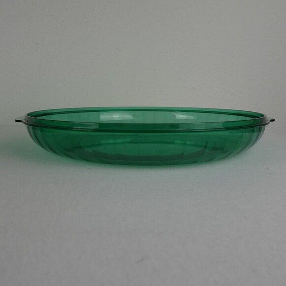 Tupperware Preludio Acrylic Salad Bowl Tray Lid Seal 3 Piece Set Green - Picture 12 of 13